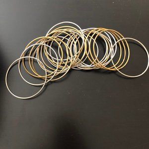 Gold and Silver Bangles